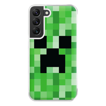 Creeper Face - Mining Phone Case for Galaxy S22 Plus