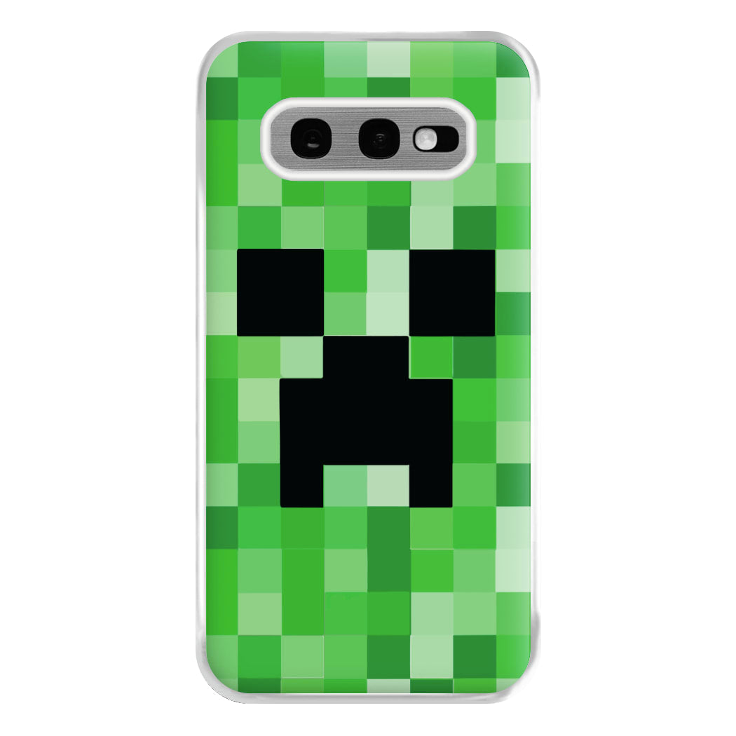 Creeper Face - Mining Phone Case for Galaxy S10e