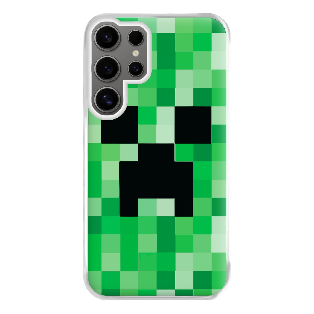 Creeper Face - Mining Phone Case for Galaxy S24 Ultra