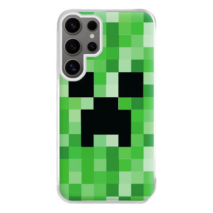 Creeper Face - Mining Phone Case for Galaxy S24 Ultra