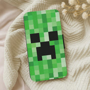 Creeper Face - Mining Flip / Wallet Phone Case 5