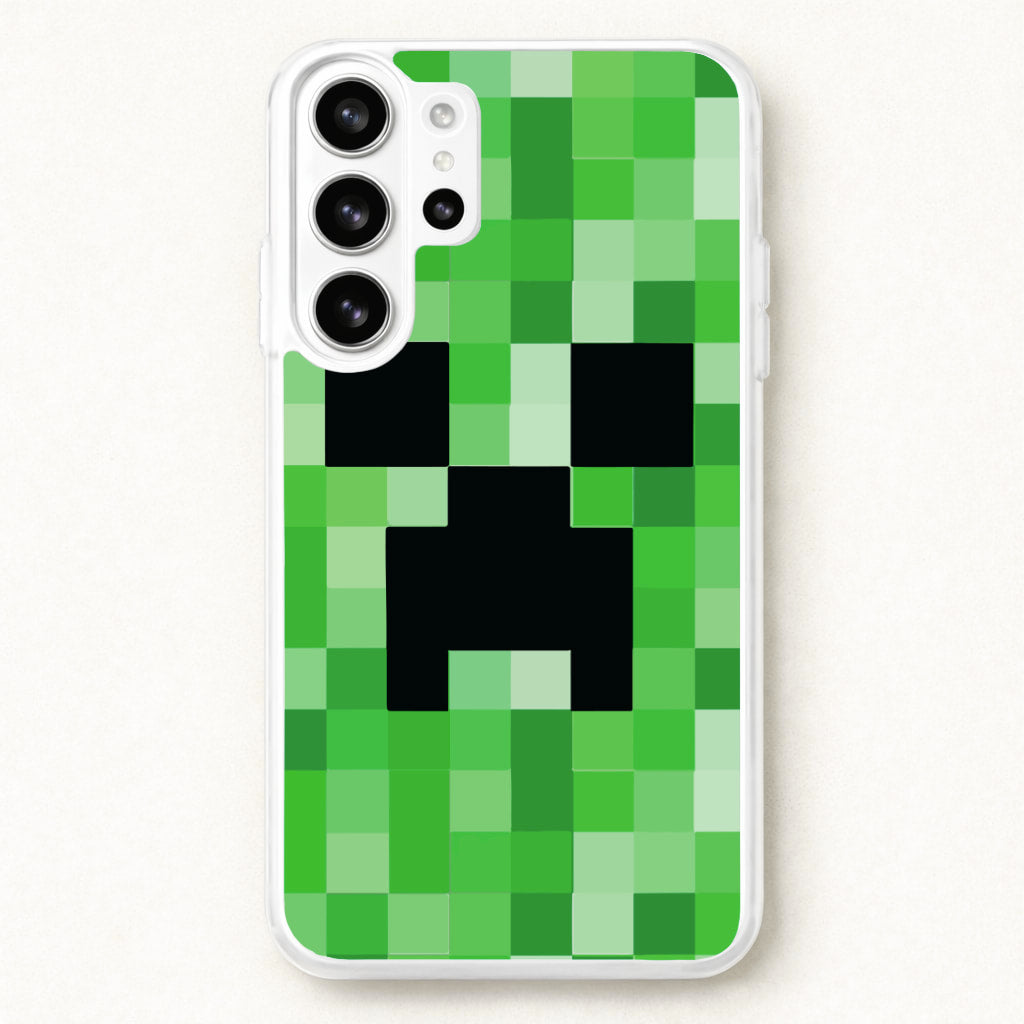 Creeper Face - Mining Phone Case for Galaxy S26 Ultra