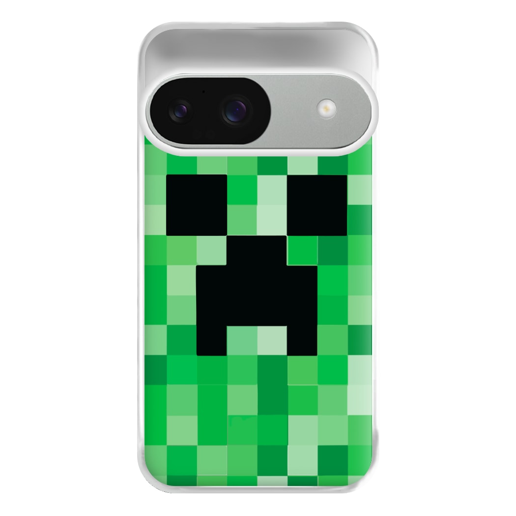 Creeper Face - Mining Phone Case for Google Pixel 9 / 9 Pro