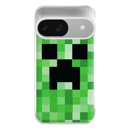 Creeper Face - Mining Phone Case for Google Pixel 9 / 9 Pro