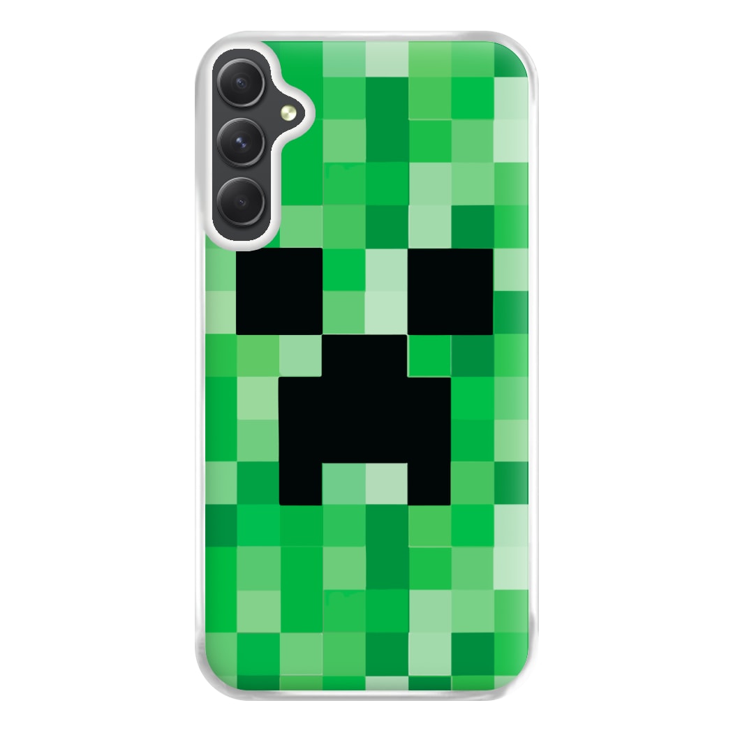 Creeper Face - Mining Phone Case for Galaxy A34