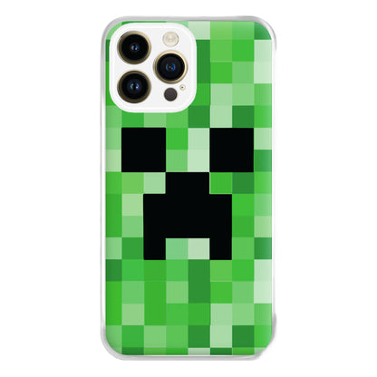 Creeper Face - Mining Phone Case for iPhone 14 Pro Max