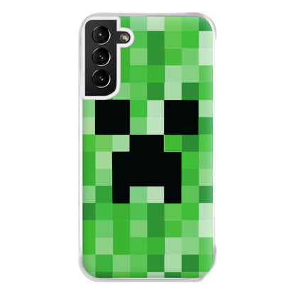 Creeper Face - Mining Phone Case for Galaxy S21 Plus