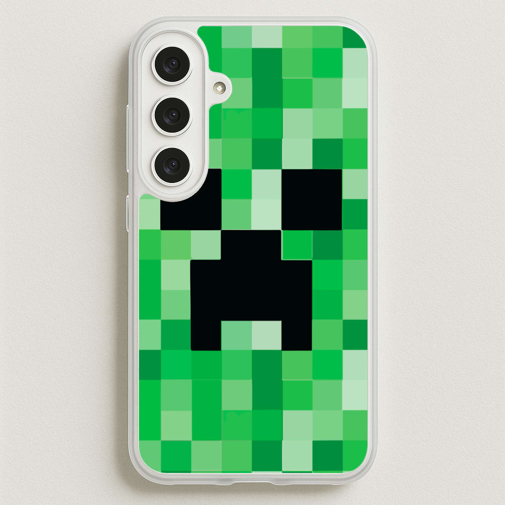 Creeper Face - Mining Phone Case for Galaxy S25FE