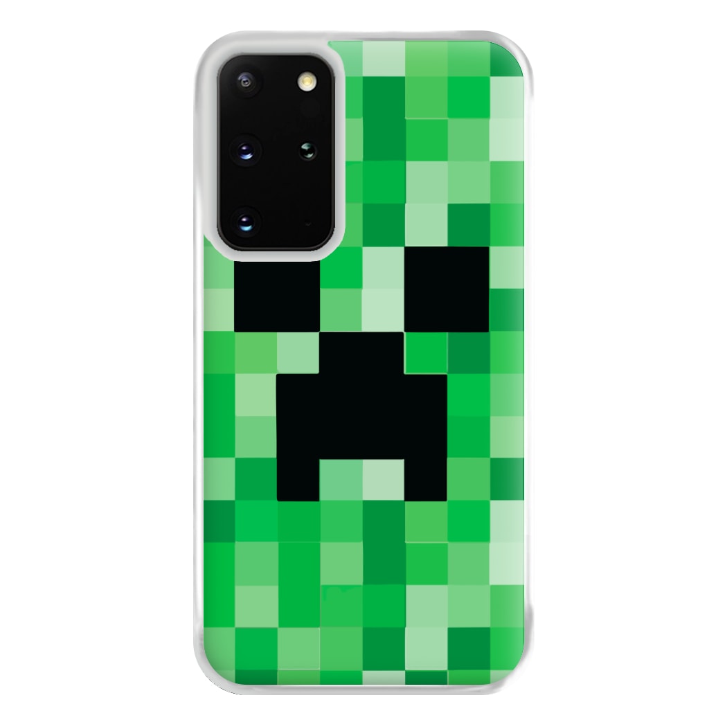 Creeper Face - Mining Phone Case for Galaxy S20 Plus