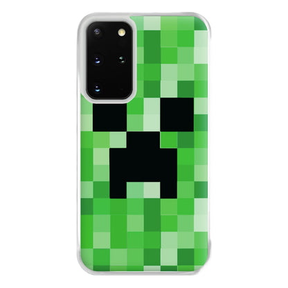 Creeper Face - Mining Phone Case for Galaxy S20 Plus