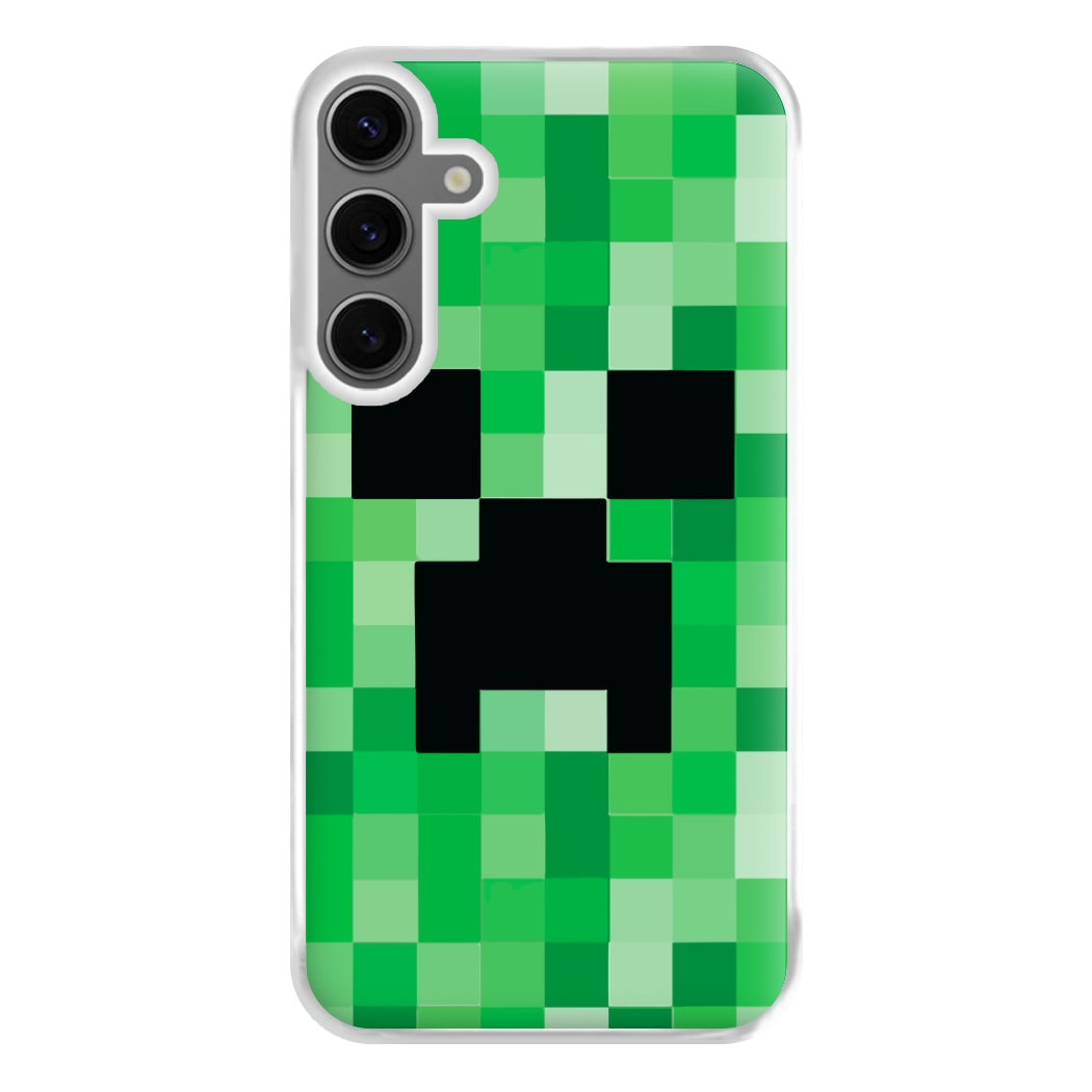 Creeper Face - Mining Phone Case for Galaxy S24FE