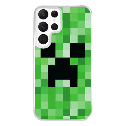 Creeper Face - Mining Phone Case for Galaxy S22 Ultra