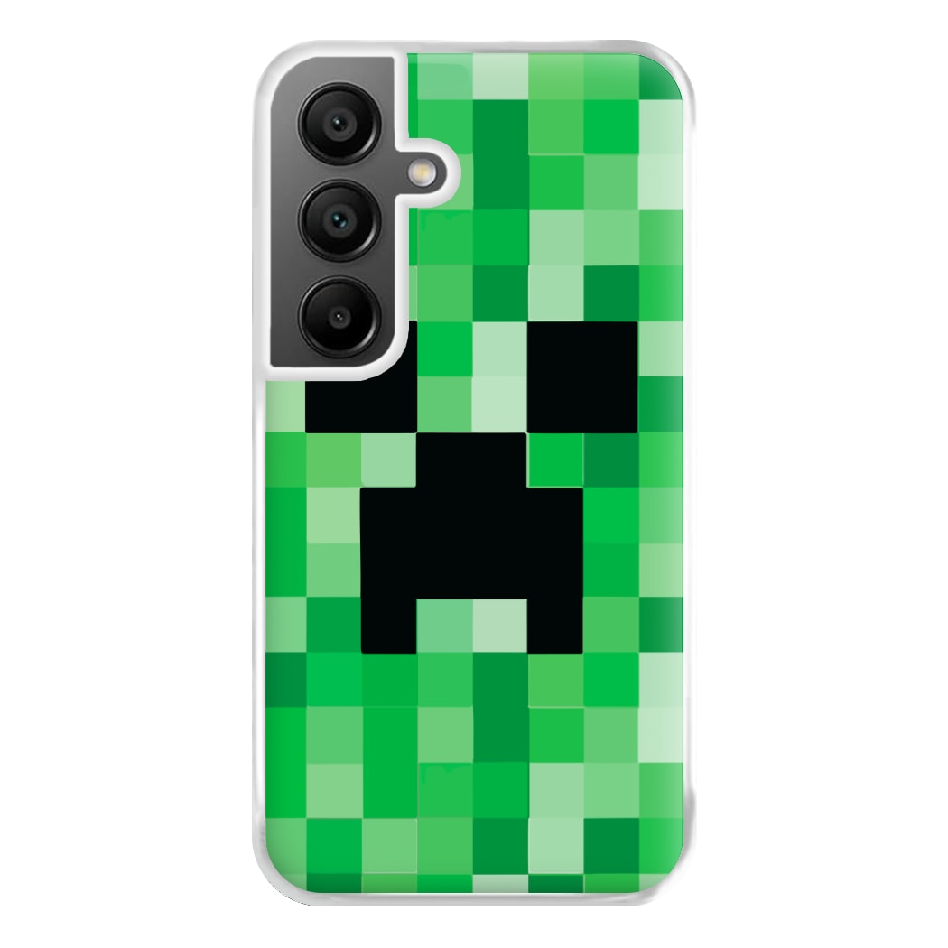 Creeper Face - Mining Phone Case for Galaxy A55