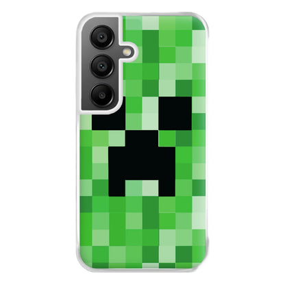 Creeper Face - Mining Phone Case for Galaxy A55