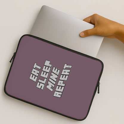 Eat Sleep Mine Repeat MacBook Case