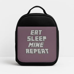 Eat Sleep Mine Repeat Insulated Lunchbox