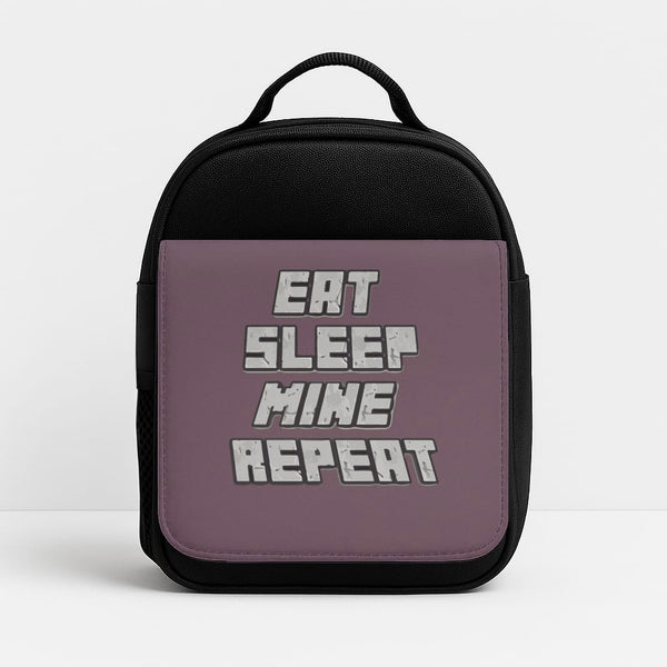 Eat Sleep Mine Repeat Insulated Lunchbox