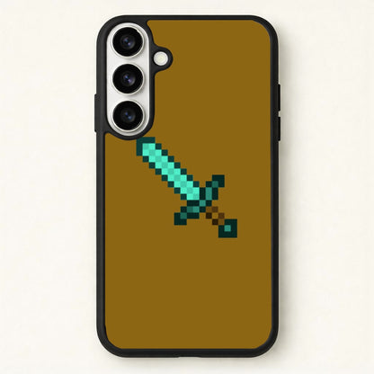 Diamond Sword - Mining Phone Case for Galaxy S26