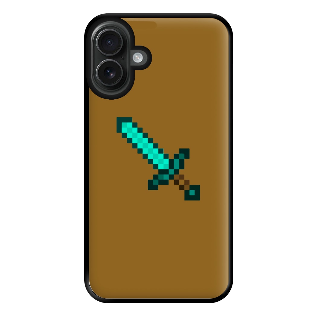 Diamond Sword - Mining Phone Case for iPhone 16 Plus