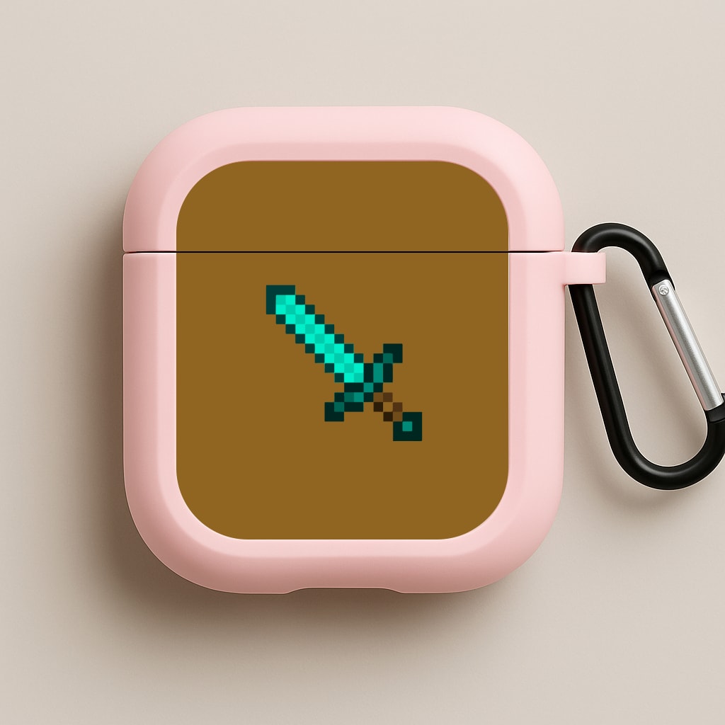 Diamond Sword - Mining Pink AirPods Case