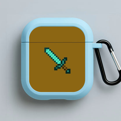 Diamond Sword - Mining Blue AirPods Case