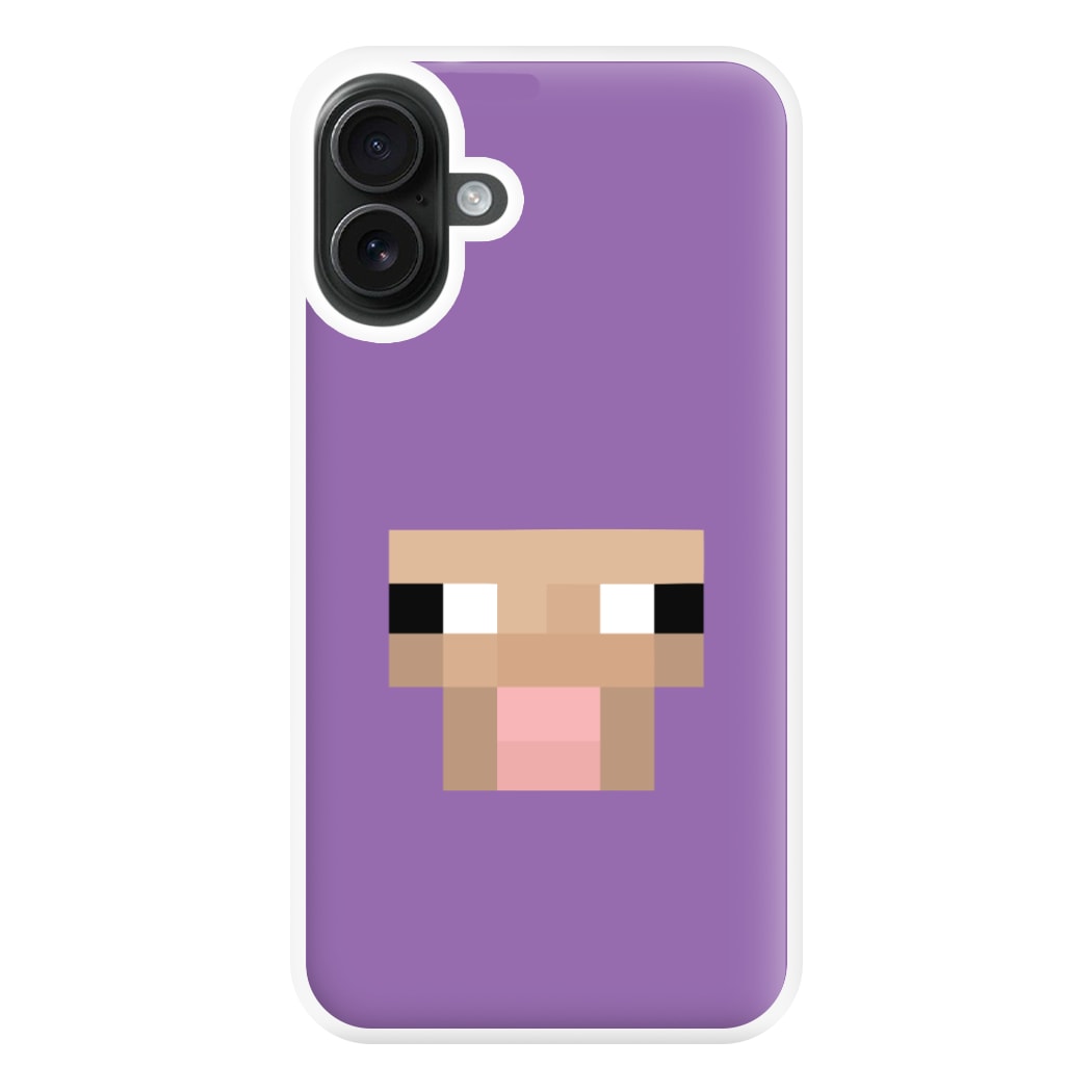 Purple Sheep Phone Case for iPhone 16 Plus