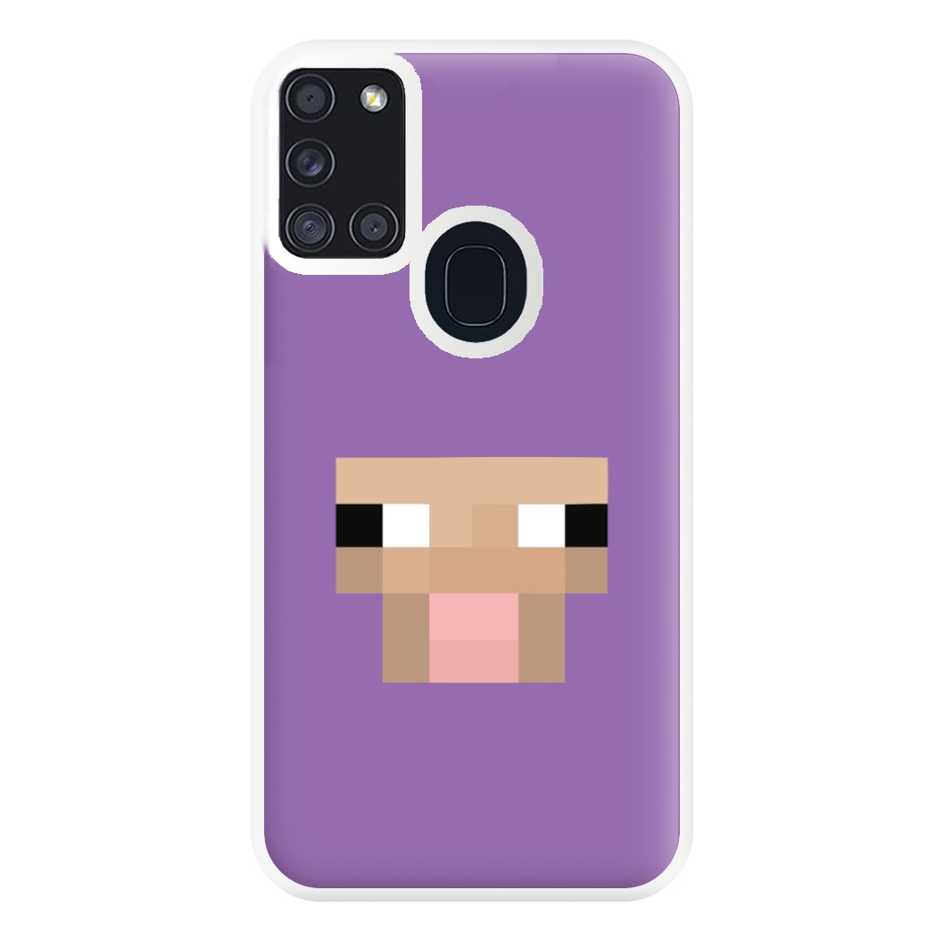 Purple Sheep Phone Case for Galaxy A21s