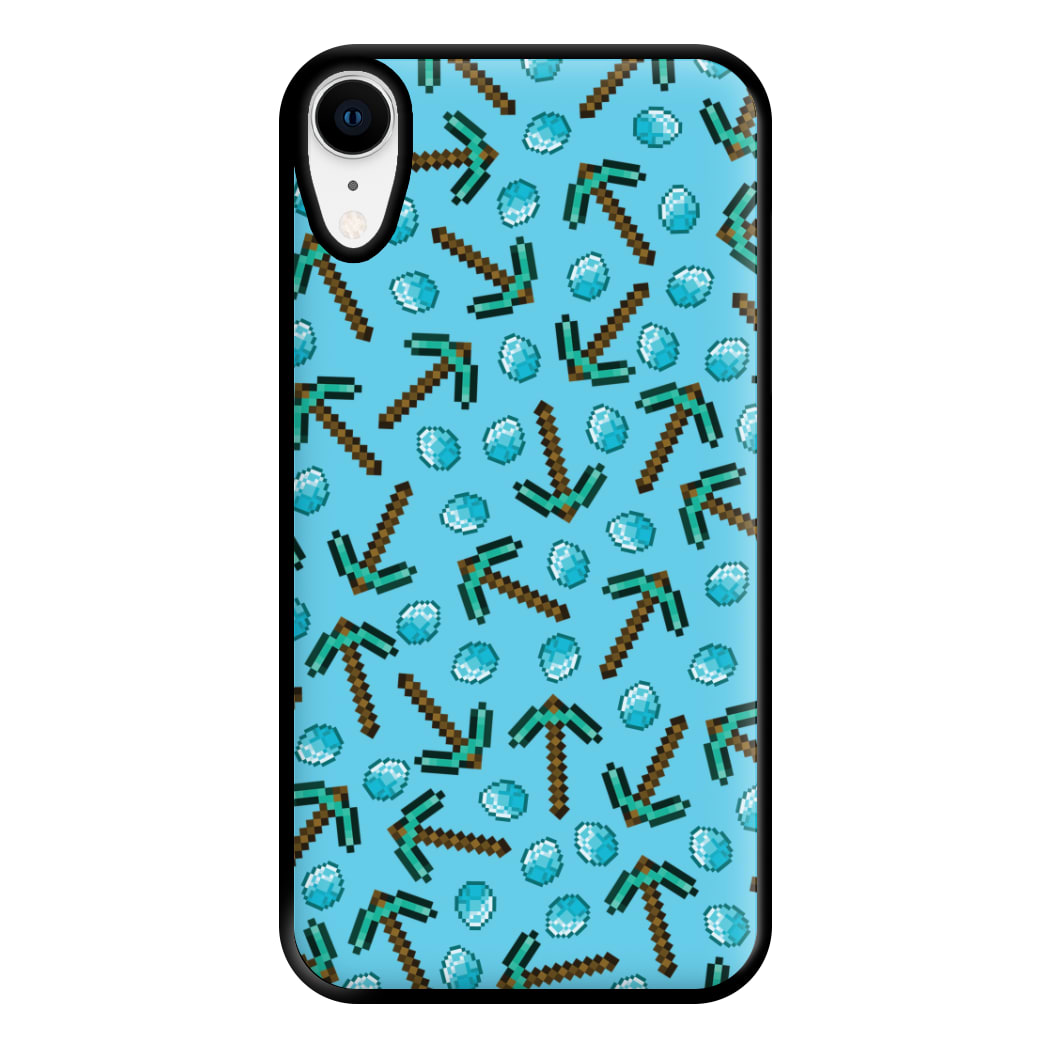 Diamond Axe Pattern Phone Case for iPhone XR