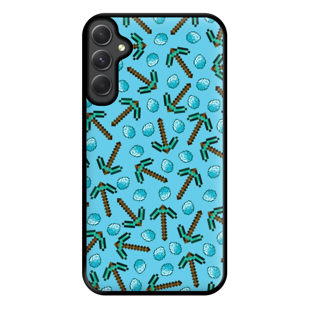 Diamond Axe Pattern Phone Case for Galaxy A54