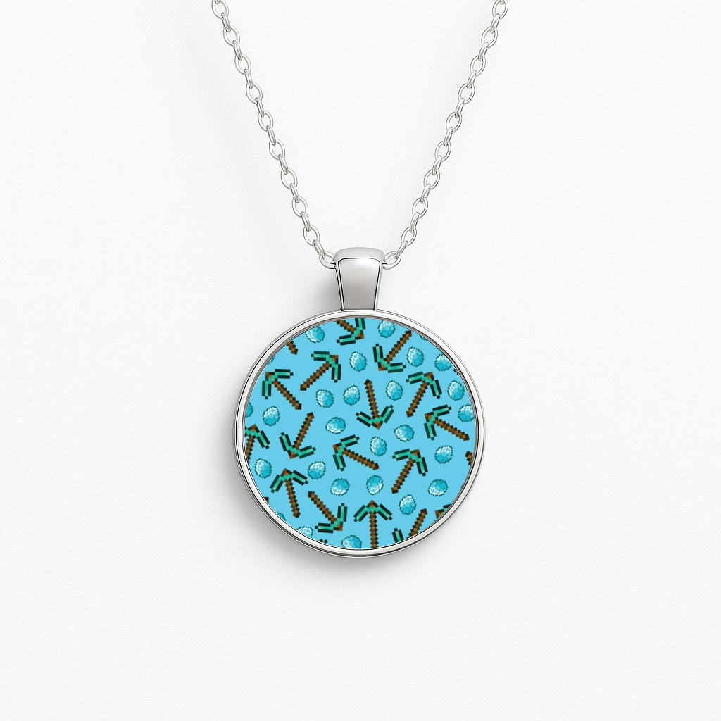 Diamond Axe Pattern Necklace