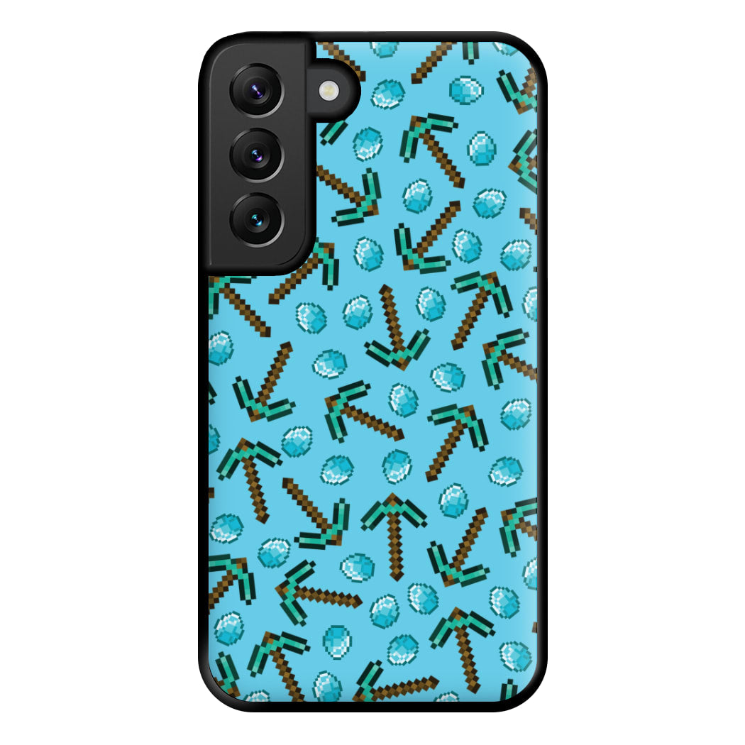 Diamond Axe Pattern Phone Case for Galaxy S22 Plus