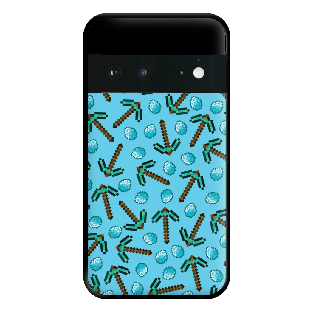 Diamond Axe Pattern Phone Case for Google Pixel 6a