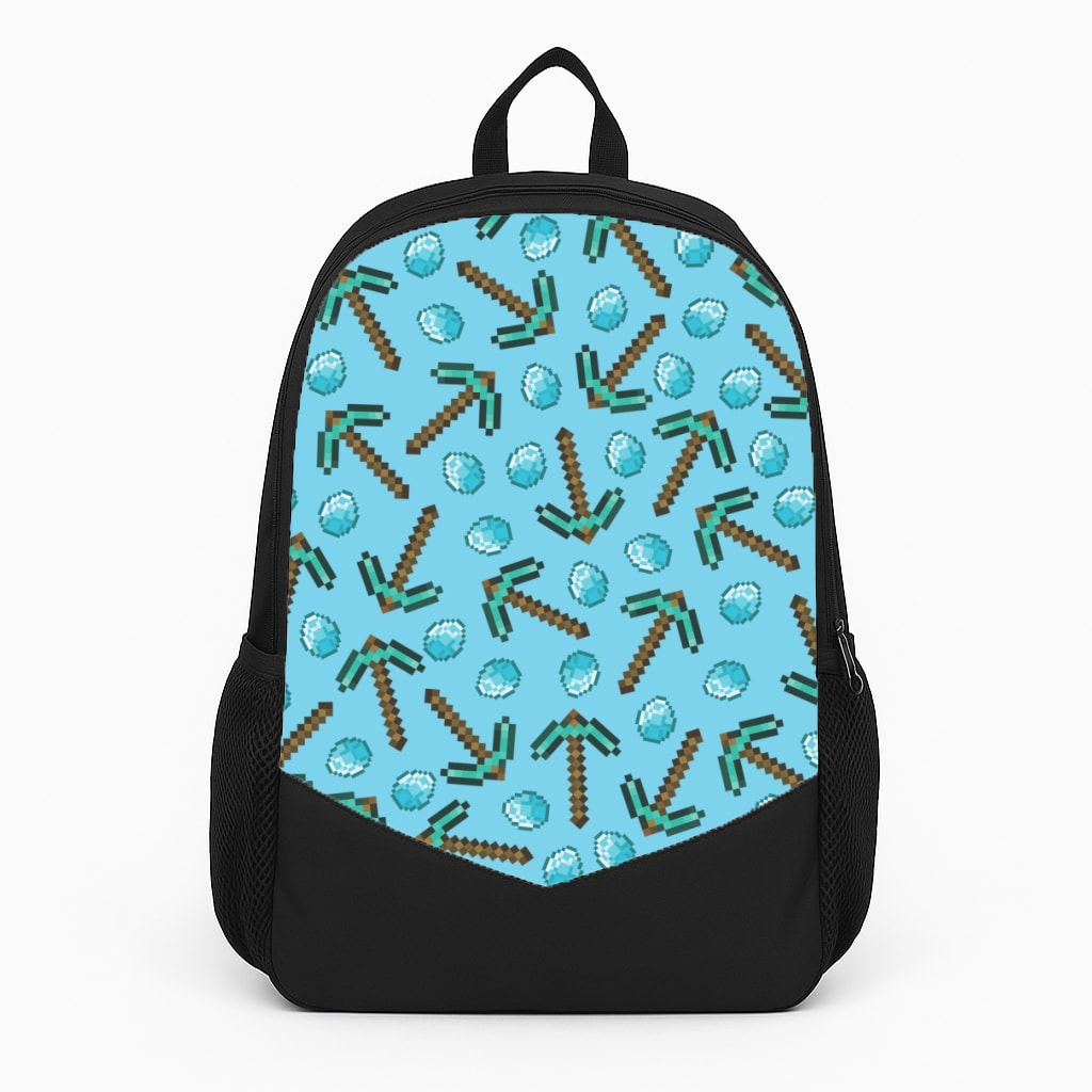 Diamond Axe Pattern Backpack