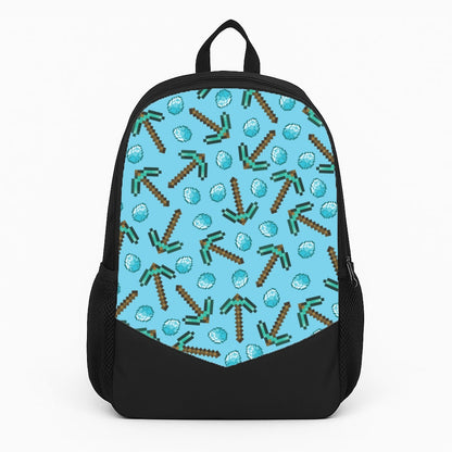 Diamond Axe Pattern Large Backpack