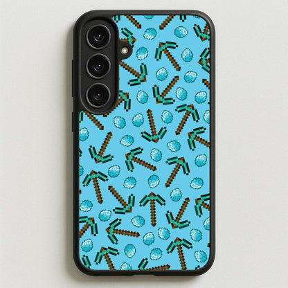 Diamond Axe Pattern Phone Case for Galaxy S25FE