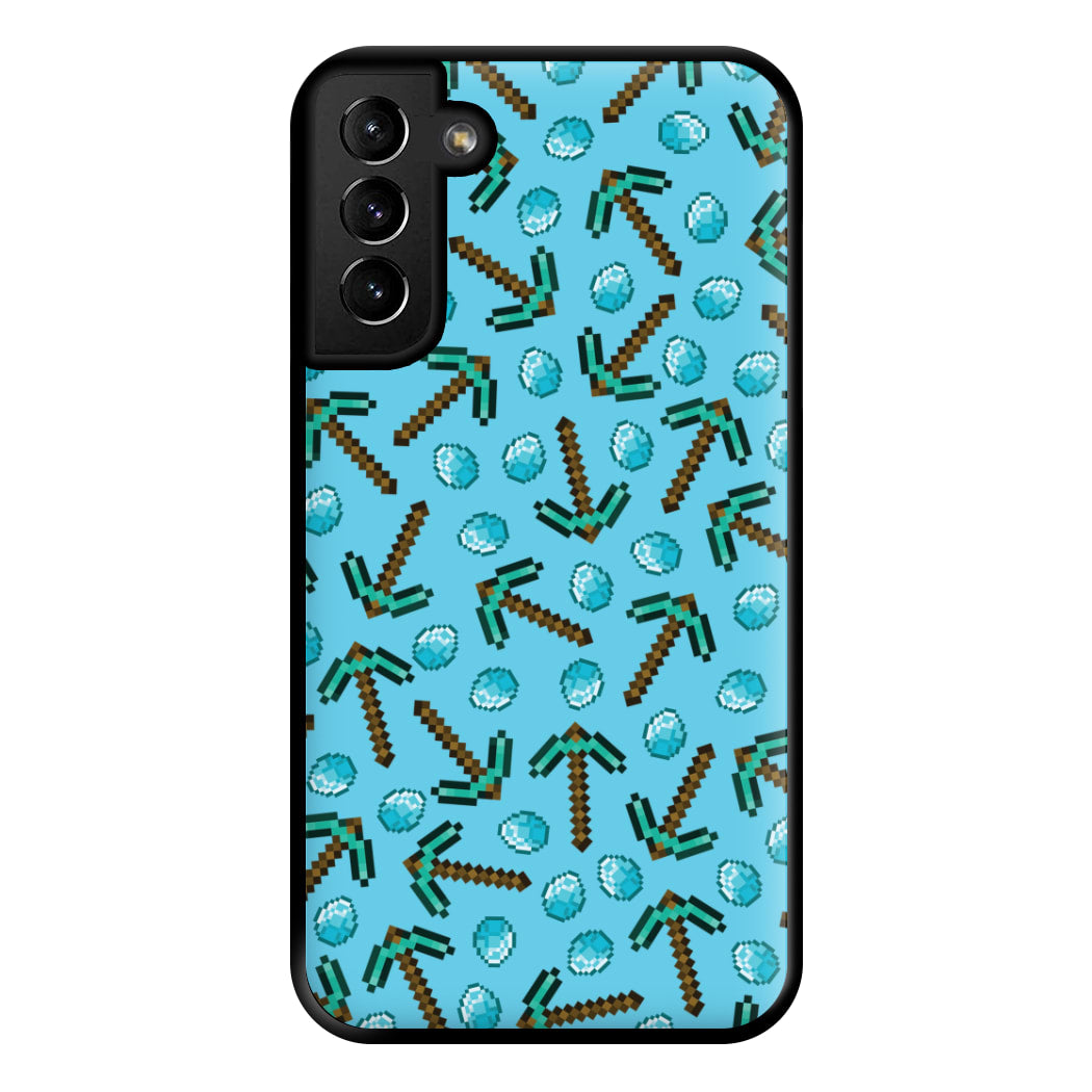 Diamond Axe Pattern Phone Case for Galaxy S21 Plus