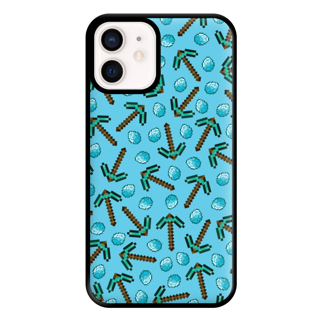 Diamond Axe Pattern Phone Case for iPhone 12 Mini