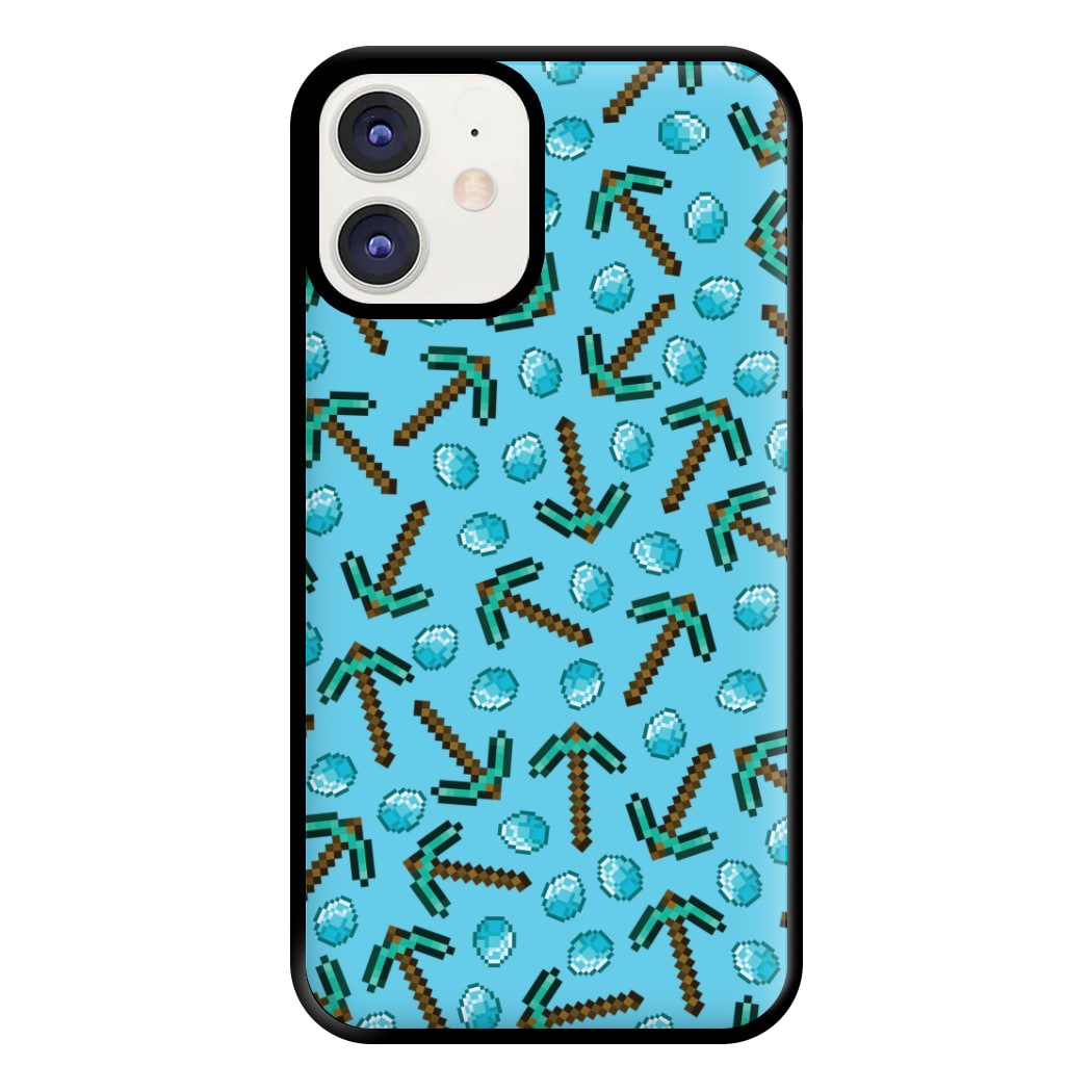 Diamond Axe Pattern Phone Case for iPhone 12 / 12 Pro