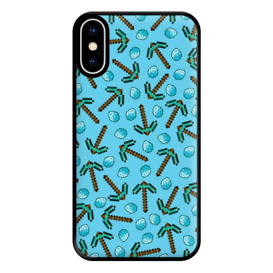 Diamond Axe Pattern Phone Case for iPhone XS Max