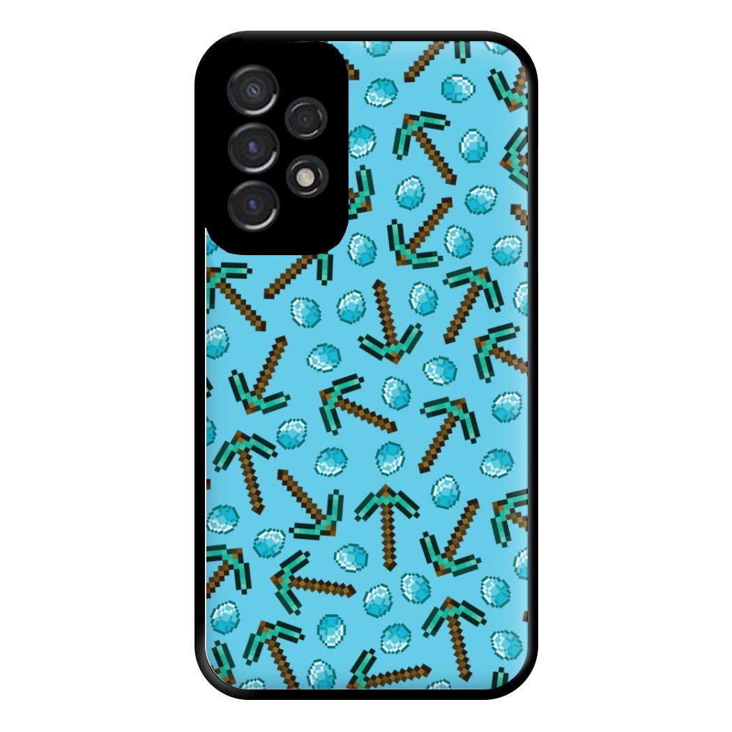 Diamond Axe Pattern Phone Case for Galaxy A53