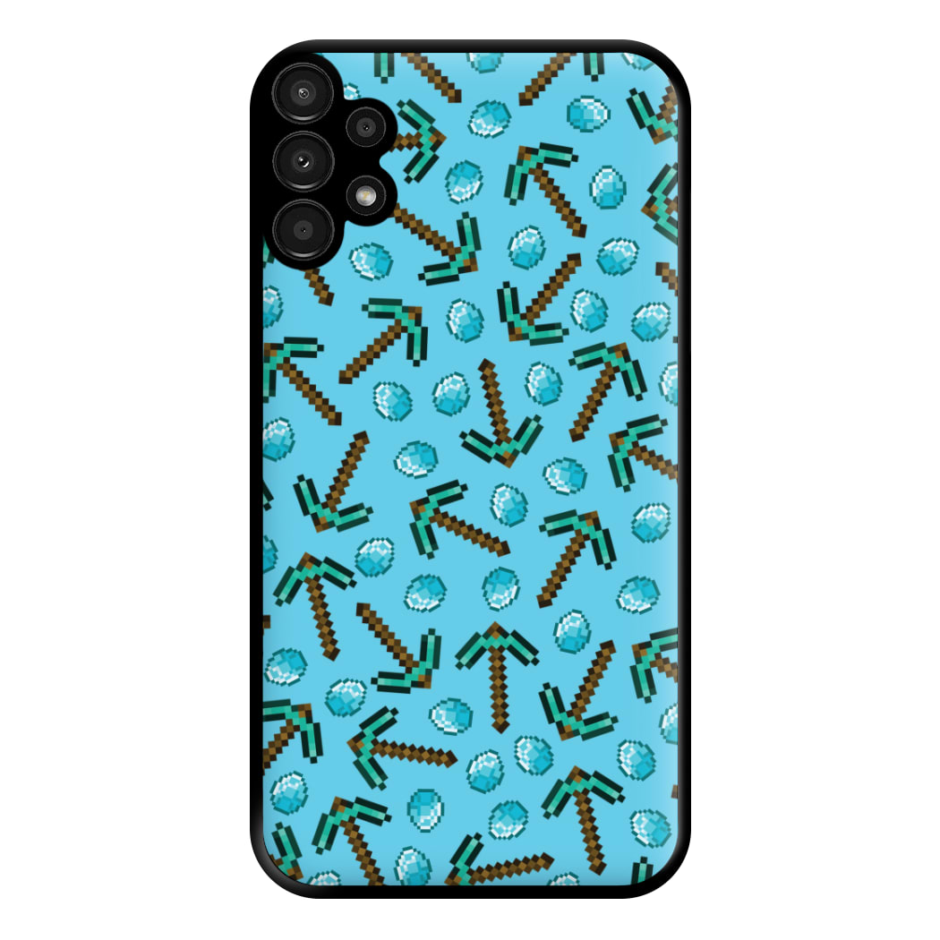 Diamond Axe Pattern Phone Case for Galaxy A13