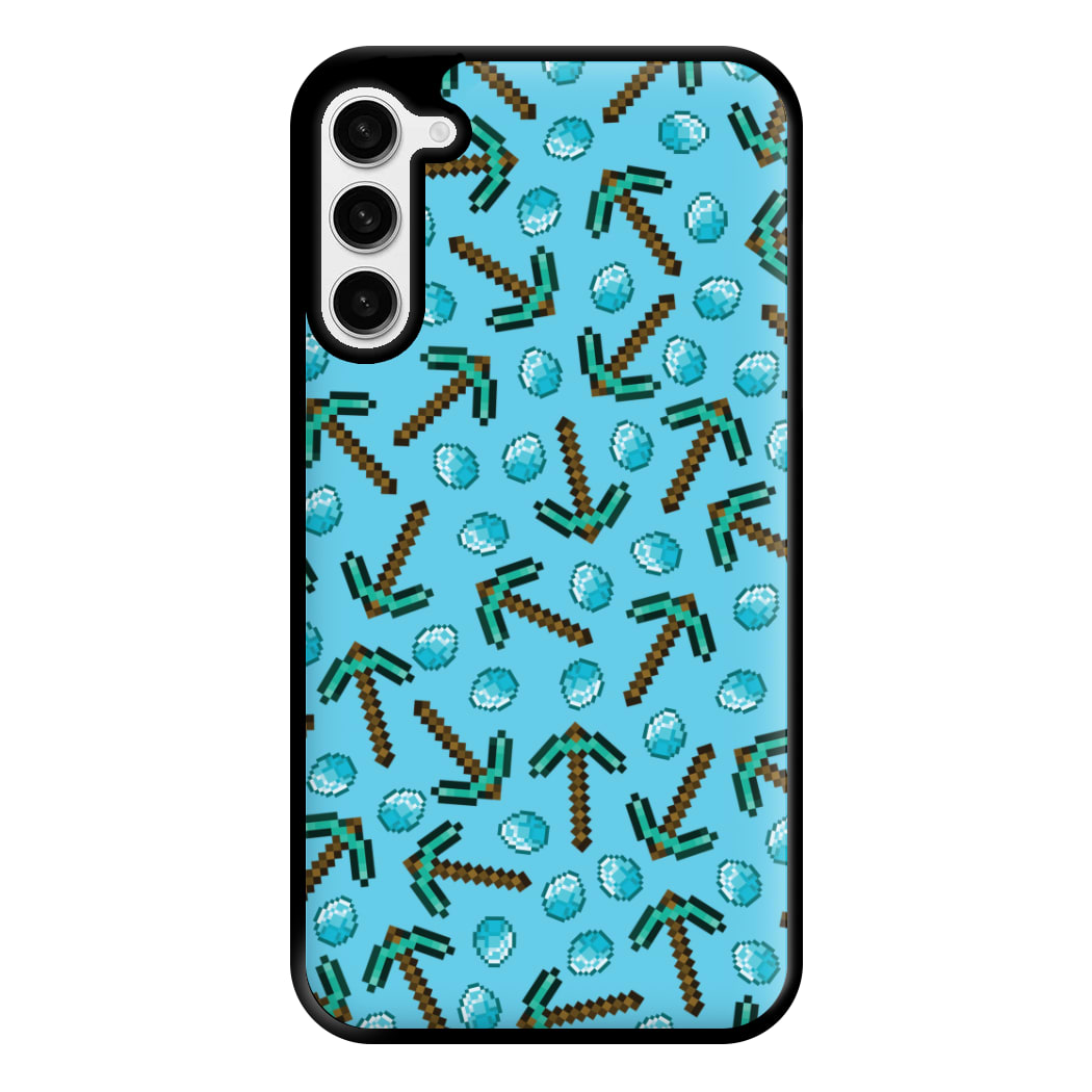 Diamond Axe Pattern Phone Case for Galaxy S23 Plus