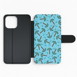 Diamond Axe Pattern Flip Phone Case