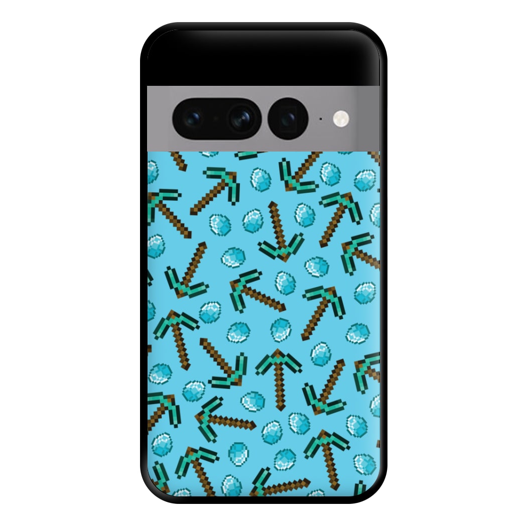 Diamond Axe Pattern Phone Case for Google Pixel 7 Pro