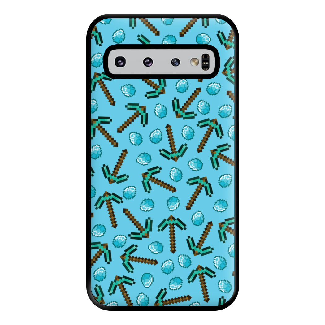 Diamond Axe Pattern Phone Case for Galaxy S10 Plus