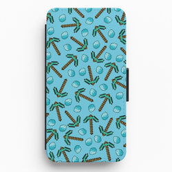 Diamond Axe Pattern Flip / Wallet Phone Case