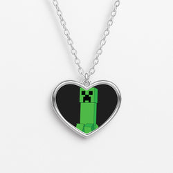 Creeper Standing Heart Necklace