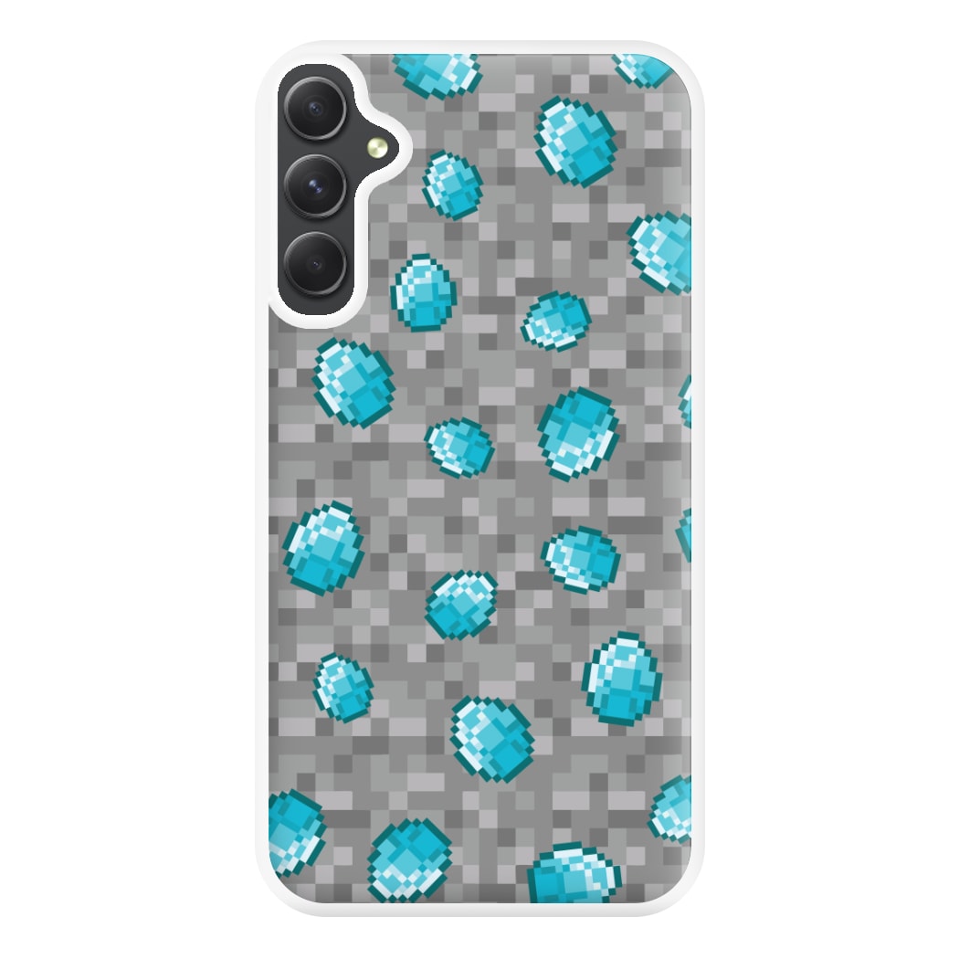 Diamond Pattern Phone Case for Galaxy A34