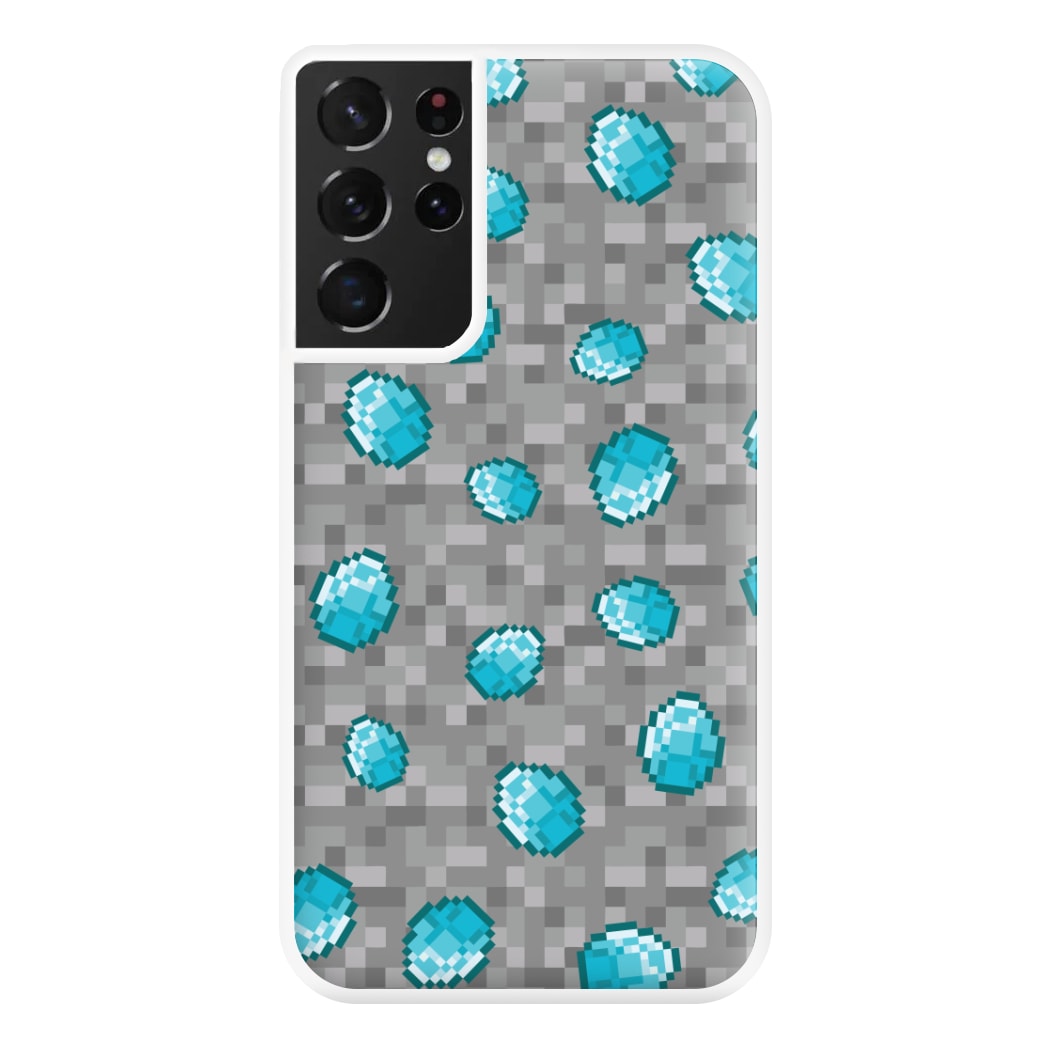 Diamond Pattern Phone Case for Galaxy S21 Ultra