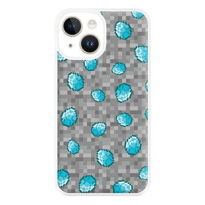 Diamond Pattern Phone Case for iPhone 14